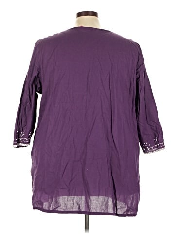 Woman Within 3/4 Sleeve Blouse (view 2)