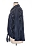 Susan Graver Polka Dots Blue Long Sleeve Blouse Size 16 - photo 5