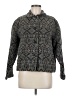 Chico's Design 100% Cotton Print Gray Jacket Size Med (1) - photo 1