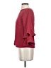 J.Crew 100% Polyester Burgundy 3/4 Sleeve Blouse Size 00 - photo 5