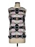 H&M 100% Polyester Gray Sleeveless Blouse Size 12 - photo 1