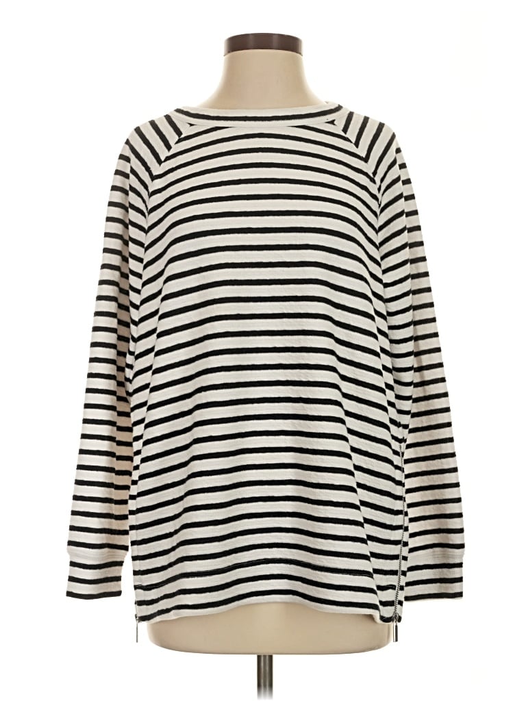 Pre-owned Lou & Grey Pullover Sweater In Ivory