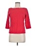 Talbots 100% Cotton Red 3/4 Sleeve Top Size Med Petite - photo 1
