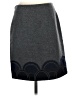Boden Chevron-herringbone Gray Casual Skirt Size 4R - photo 2