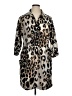 Eliza J 100% Polyester Animal Print Brown Casual Dress Size 16 - photo 1