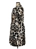 Eliza J 100% Polyester Animal Print Brown Casual Dress Size 16 - photo 5