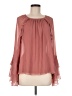 Jessica Simpson 100% Polyester Pink Long Sleeve Blouse Size M - photo 1