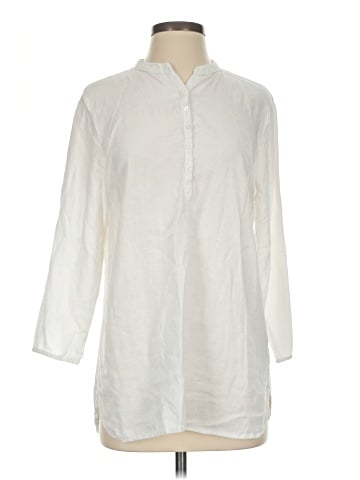 Anne Carson 3/4 Sleeve Button-Down Shirt (view 1)