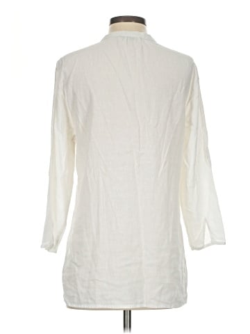 Anne Carson 3/4 Sleeve Button-Down Shirt (view 2)