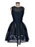 Maje 100% Polyester Blue Cocktail Dress Size Med (2) - photo 1