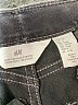 H&M Chevron-herringbone Gray Jeans Size 6 - photo 3