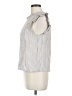 Hem & Thread Silver Sleeveless Blouse Size M - photo 5