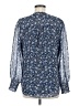 1.State 100% Polyester Blue Long Sleeve Blouse Size M - photo 2