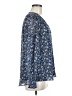 1.State 100% Polyester Blue Long Sleeve Blouse Size M - photo 4