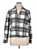 Foxcroft Plaid Gray Long Sleeve Blouse Size 16 - photo 1