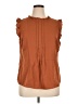 Allegra K 100% Polyester Brown Sleeveless Blouse Size XL - photo 1
