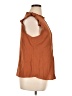Allegra K 100% Polyester Brown Sleeveless Blouse Size XL - photo 4
