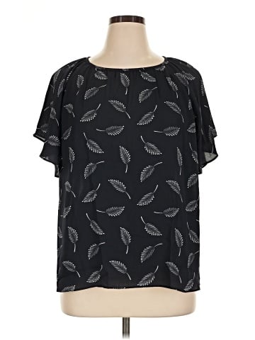 Ann Taylor Factory Short Sleeve Blouse (view 1)