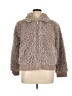 BCBGeneration 100% Polyester Gray Faux Fur Jacket Size XL - photo 1