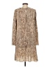 H&M 100% Polyester Tweed Tan Casual Dress Size S - photo 2