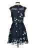 Aqua 100% Polyester Floral Blue Casual Dress Size S - photo 2