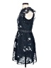 Aqua 100% Polyester Floral Blue Casual Dress Size S - photo 5