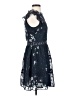Aqua 100% Polyester Floral Blue Casual Dress Size S - photo 4