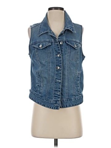 Style&Co Denim Vest (view 1)