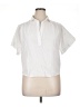 Universal Thread 100% Cotton White Short Sleeve Blouse Size XL - photo 1