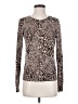 Time and Tru Animal Print Brown Pullover Sweater Size S - photo 1