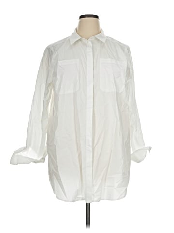 On 34th 3/4 Sleeve Button-Down Shirt (view 1)