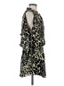 Parker 100% Polyester Animal Print Brown Cocktail Dress Size M - photo 4