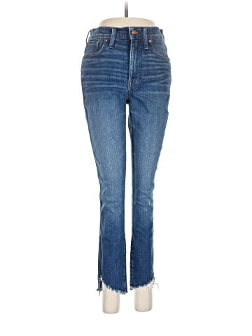Madewell 10" High-Rise Skinny Jeans: Cutout Tulip Hem Edition (view 1)