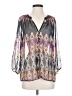 Zoa 100% Polyester Gray 3/4 Sleeve Blouse Size S - photo 1