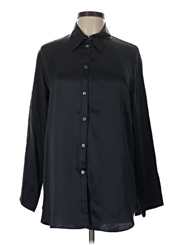 Calvin Klein 3/4 Sleeve Silk Top (view 1)