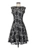 Danny And Nicole 100% Polyester Paisley Black Cocktail Dress Size 4 - photo 1