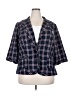 Torrid Plaid Blue Blazer Size 3X Plus (3) - photo 1