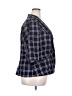 Torrid Plaid Blue Blazer Size 3X Plus (3) - photo 4