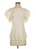 J.Crew 100% Polyester Ivory Short Sleeve Blouse Size S - photo 1