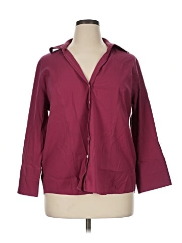 Talbots 3/4 Sleeve Button-Down Shirt (view 1)