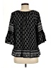 Maurices 100% Polyester Black 3/4 Sleeve Blouse Size M - photo 2
