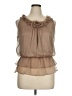 Sunny Leigh 100% Polyester Tan Sleeveless Blouse Size XL - photo 1