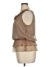 Sunny Leigh 100% Polyester Tan Sleeveless Blouse Size XL - photo 5