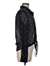 Rhyme & Echo 100% Polyester Floral Black Long Sleeve Blouse Size M - photo 4