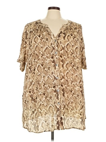 Roaman's Short Sleeve Blouse (view 1)