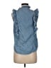 Elan 100% Lyocell Blue Sleeveless Blouse Size M - photo 2