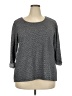 Rose + Olive Gray 3/4 Sleeve Top Size 2X - photo 1