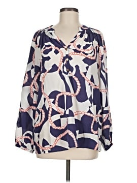 Lilly Pulitzer Long Sleeve Silk Top
