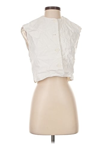Zara Sleeveless Button-Down Shirt (view 1)
