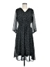 Christopher & Banks 100% Polyester Polka Dots Black Casual Dress Size M - photo 1